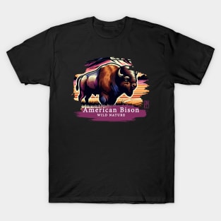 American Bison - WILD NATURE - BISON -11 T-Shirt